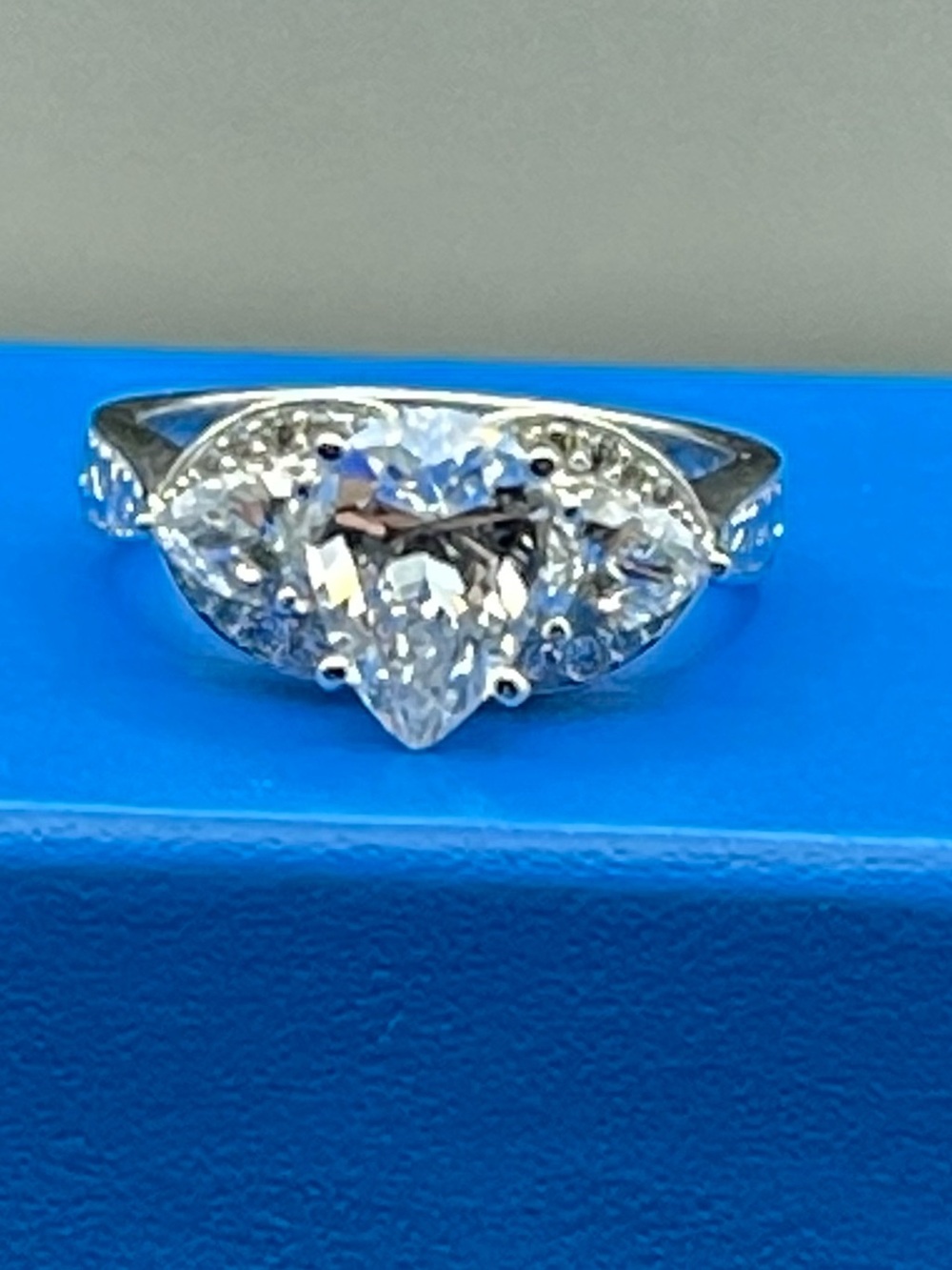 Nib never worn stunning HSN radiance by absolute. Simulated, diamond ring